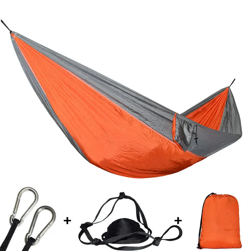 210T Nylon Material Hammock High Quality Durable Safety Adult Hamac For Indoor Outdoor Hanging Sleeping Removable Soft Hamak Bed