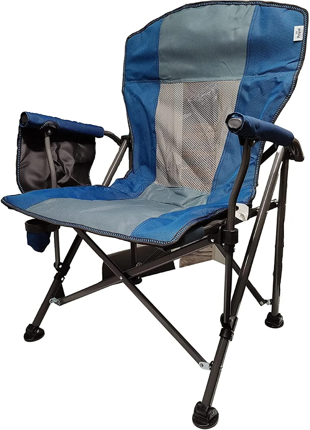 2x Royal Camping Chair XL Deluxe Camp Caravan Motorhome Garden Outdoors Folding