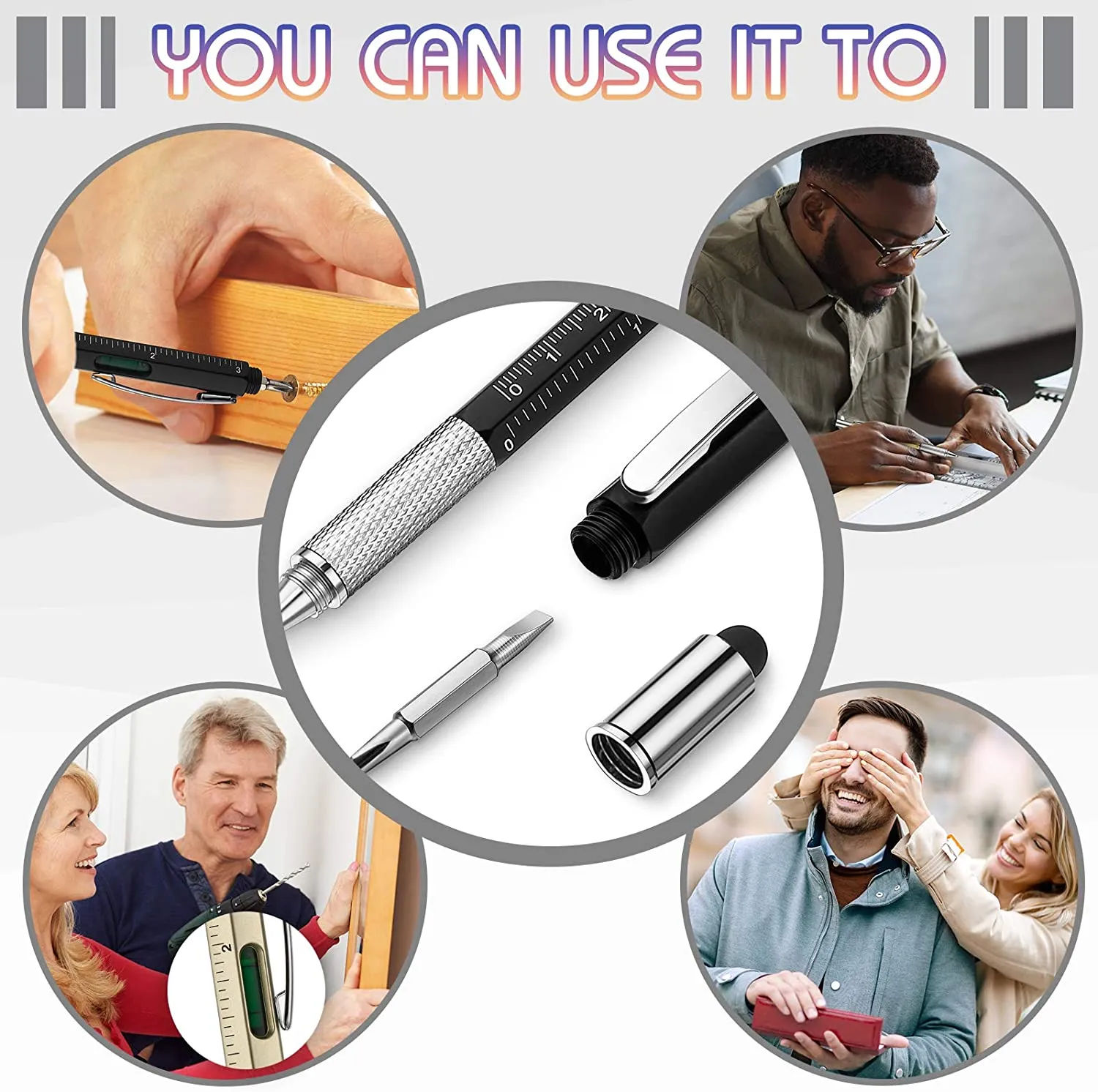 6in1 Screwdriver Ruler Pen