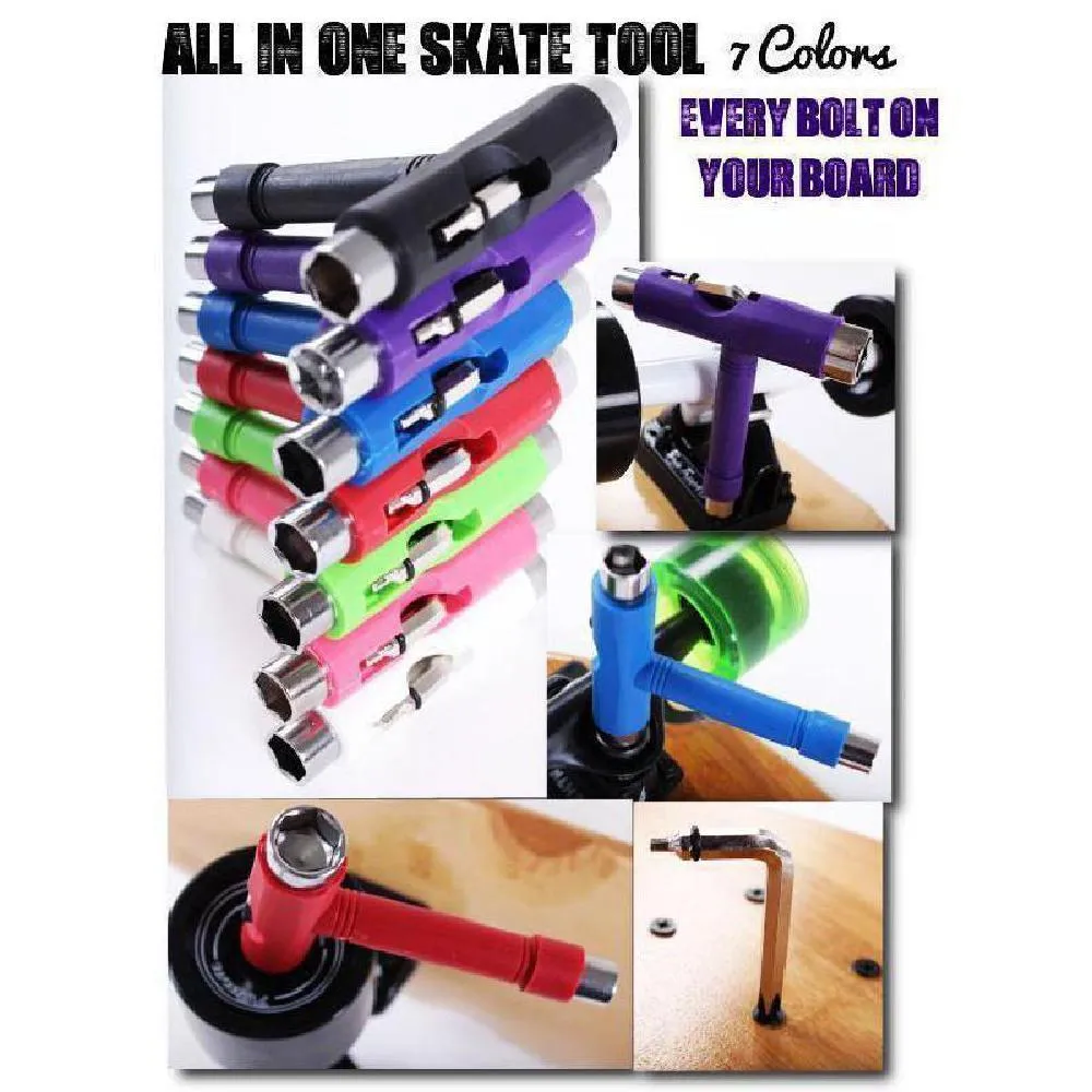 All-In-One Skate Tool for Longboards or Skateboards