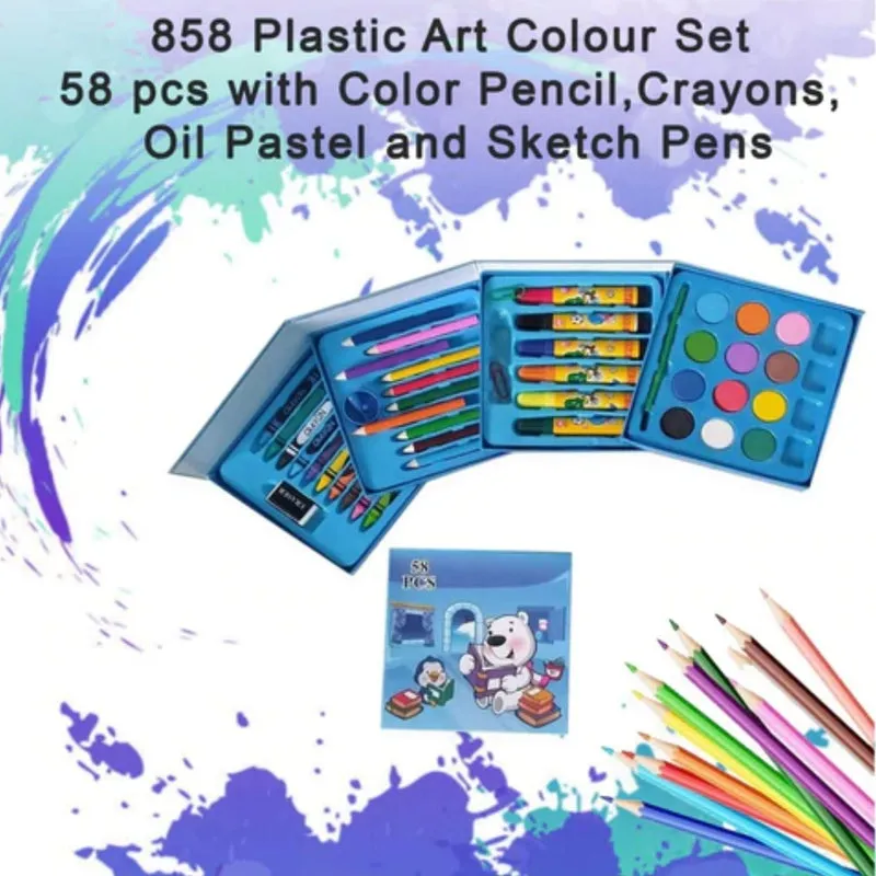 Art Supplies with Portable Art Box (48 Pieces)