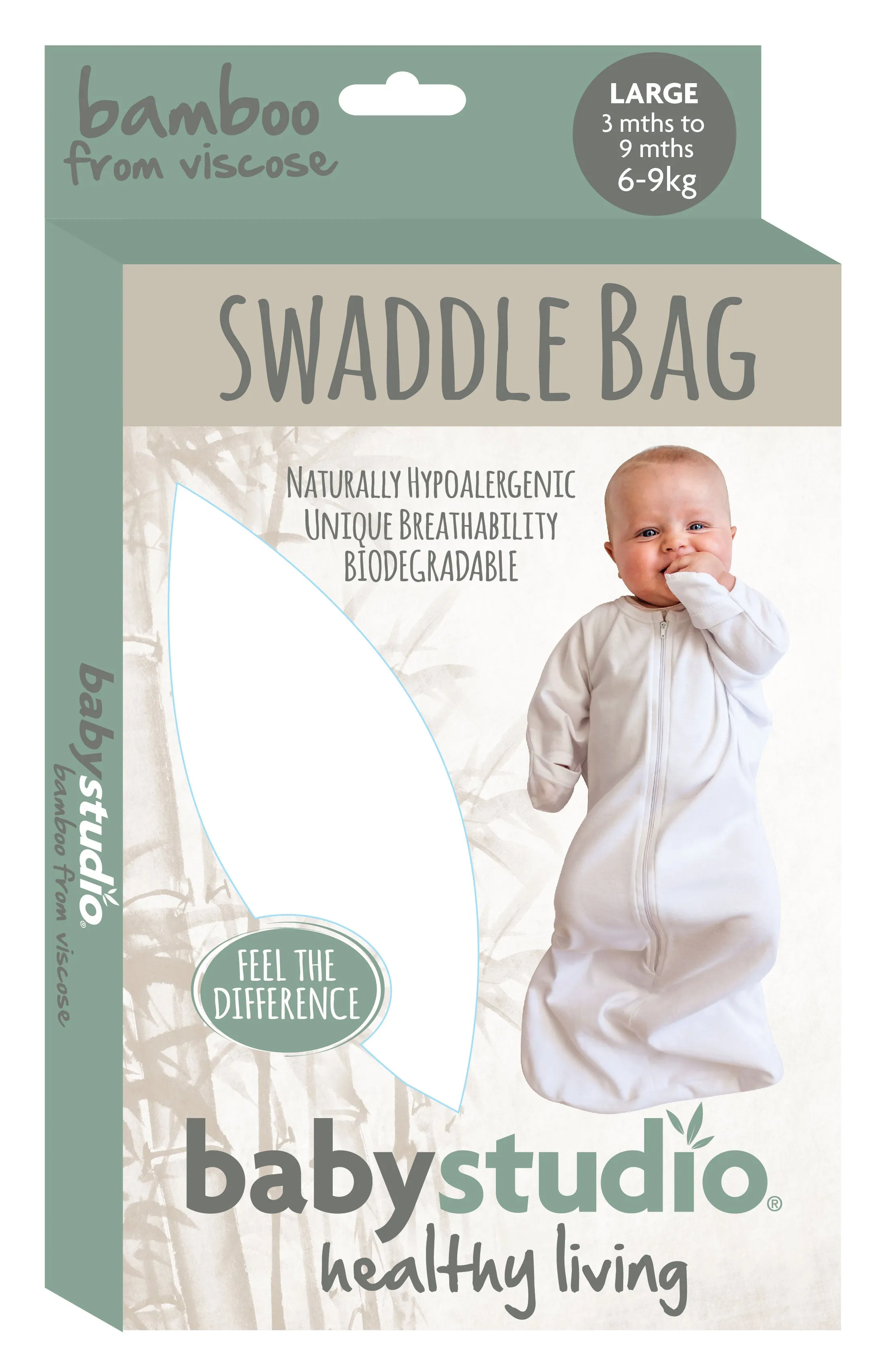 babystudio swaddlebag bamboo 0.5 TOG large navy