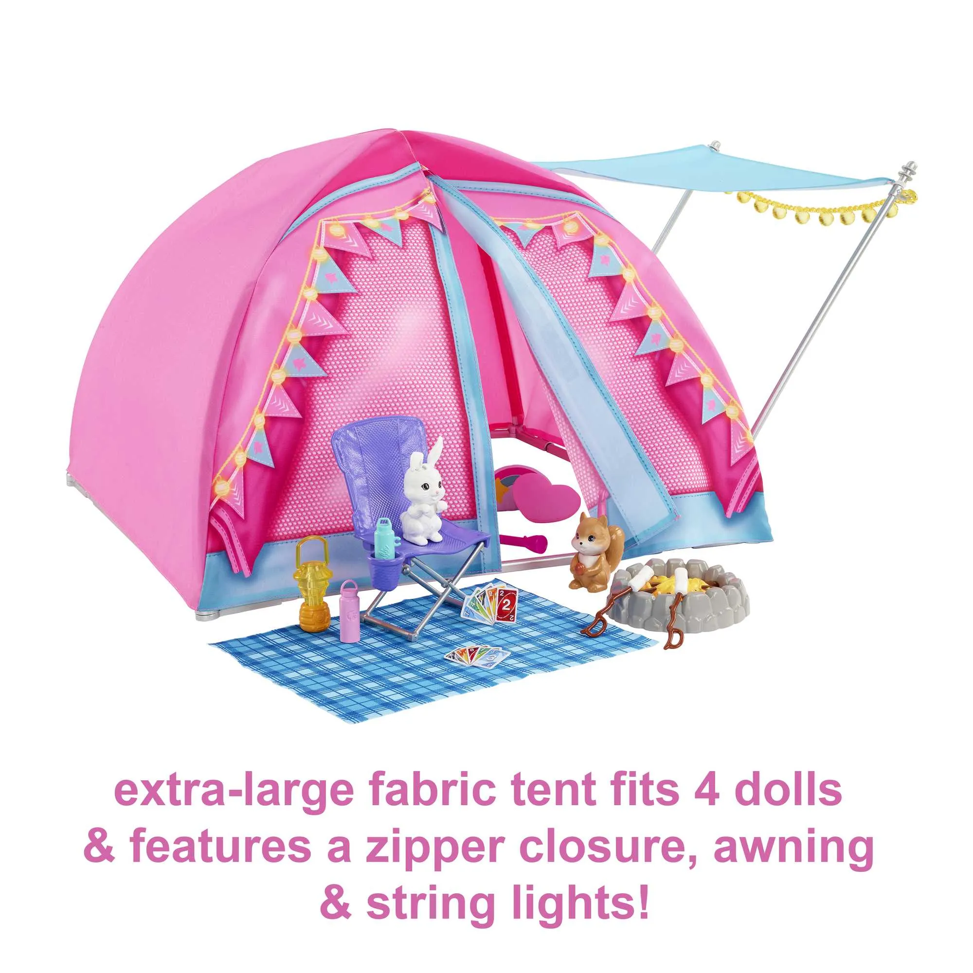 Barbie Let's Go Camping Tent Playset