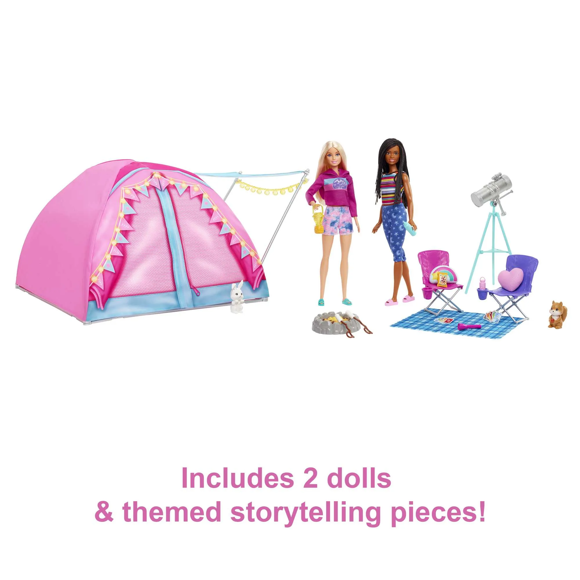 Barbie Let's Go Camping Tent Playset