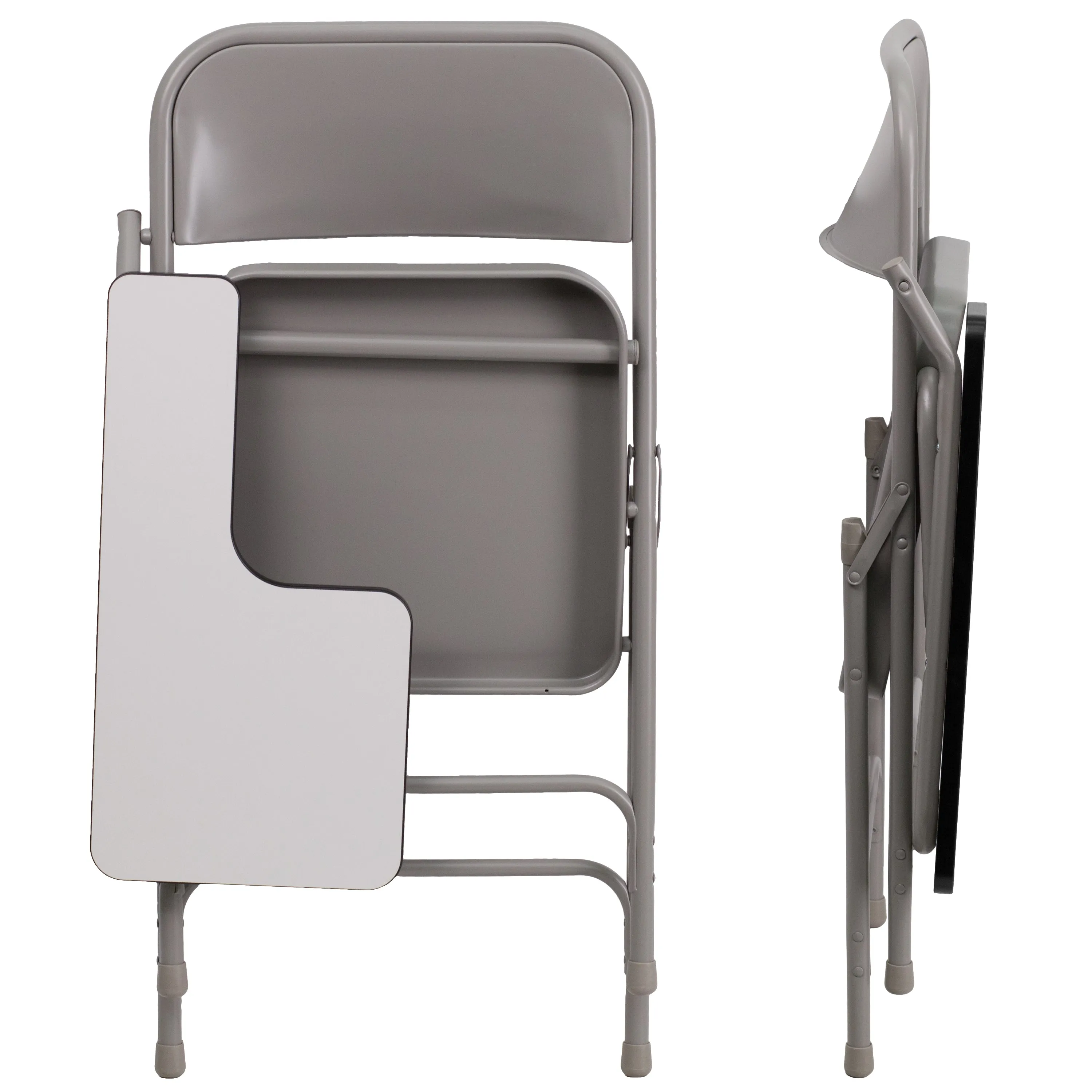 Beige Metal Tablet Arm Chair HF-309AST-RT-GG