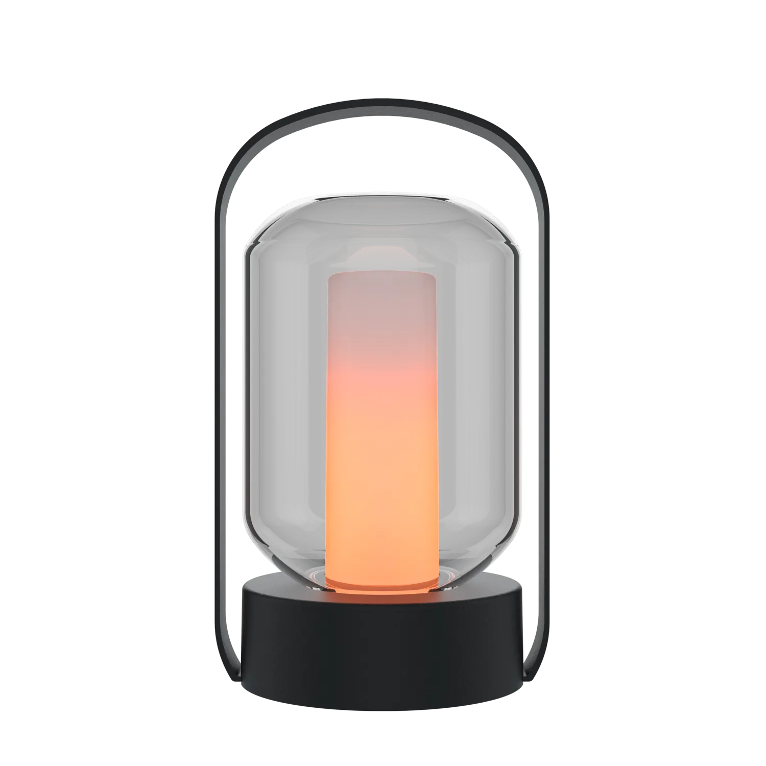 Calex Outdoor Table Lantern Como - Rechargeable - Flame Effect - Black