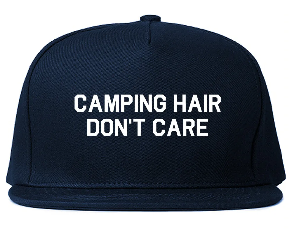 Camping Hair Dont Care Mens Snapback Hat