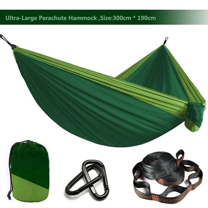 Camping Hammock Single & Double Portable and Lightweight High-strength parachute fabric