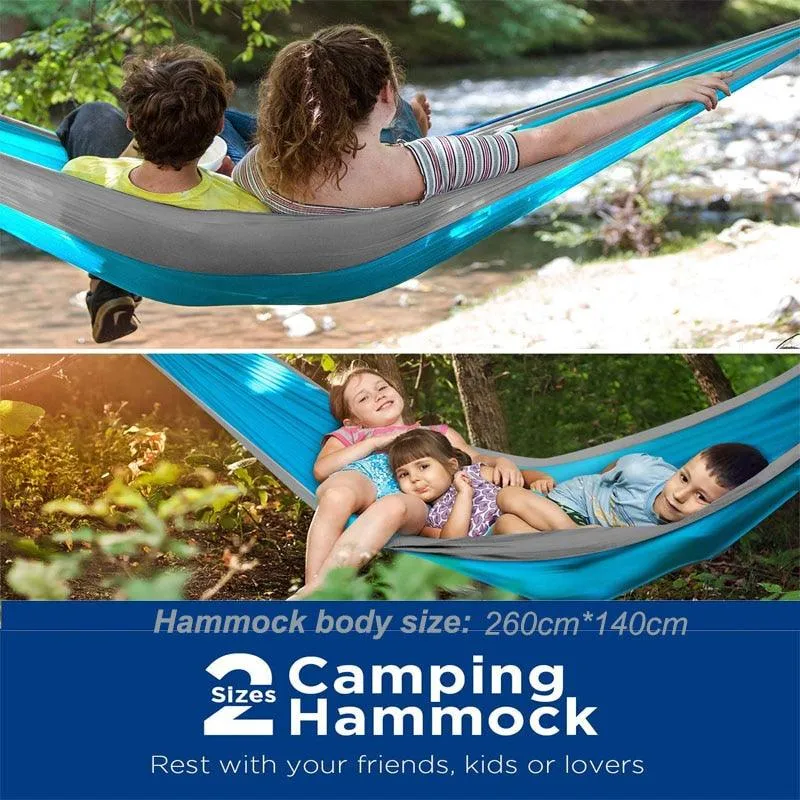 Camping Hammock Single & Double Portable and Lightweight High-strength parachute fabric