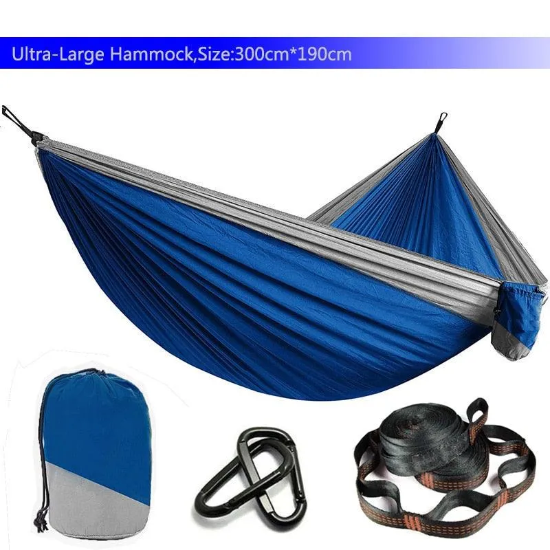 Camping Hammock Single & Double Portable and Lightweight High-strength parachute fabric