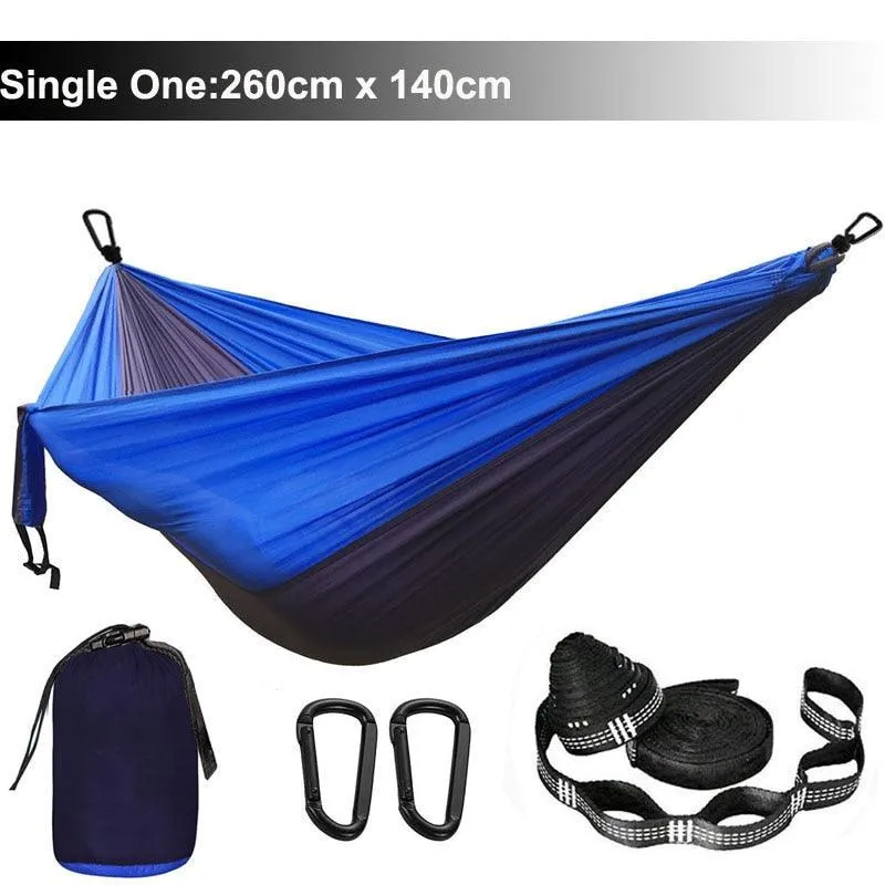 Camping Hammock Single & Double Portable and Lightweight High-strength parachute fabric