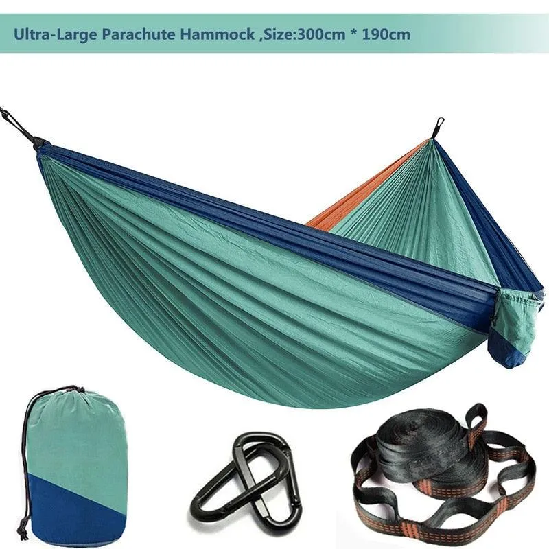 Camping Hammock Single & Double Portable and Lightweight High-strength parachute fabric