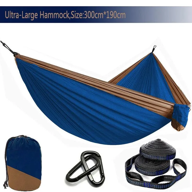 Camping Hammock Single & Double Portable and Lightweight High-strength parachute fabric