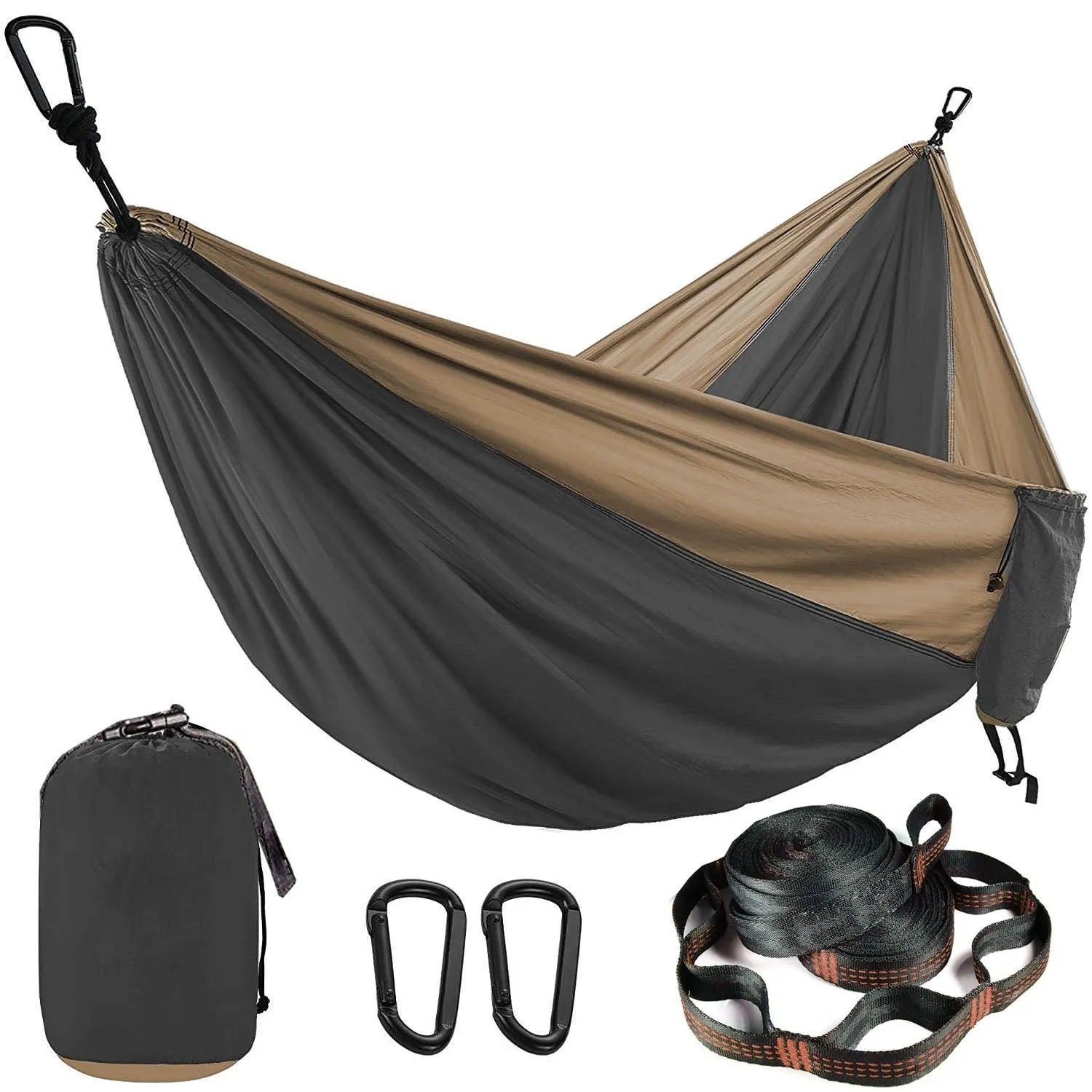 Camping Hammock Single & Double Portable and Lightweight High-strength parachute fabric