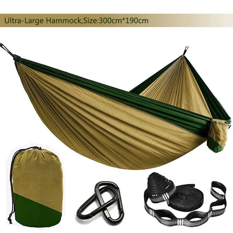 Camping Hammock Single & Double Portable and Lightweight High-strength parachute fabric