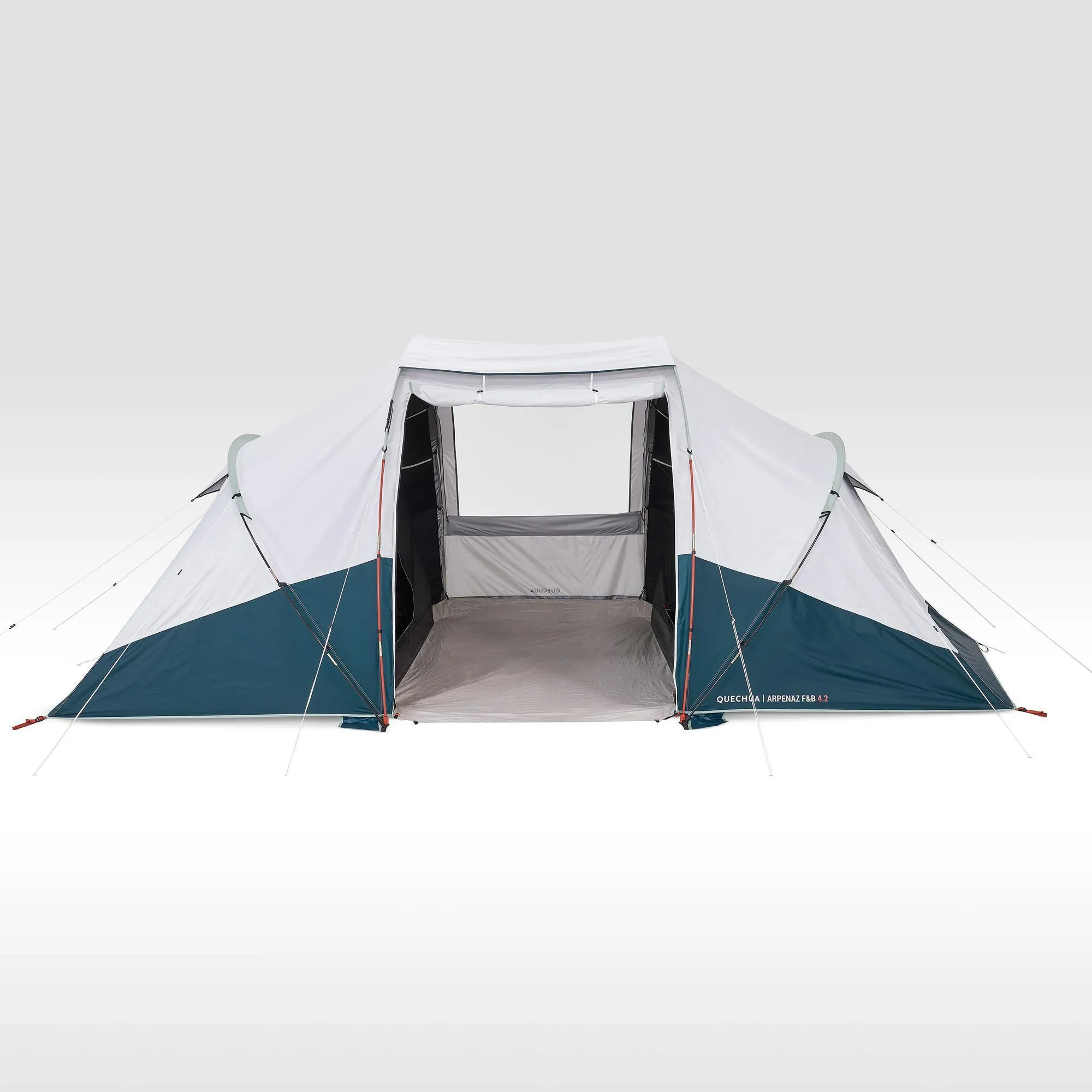 Camping tent Quechua Fresh & Black Arpenaz 4.2 4-person, white/blue