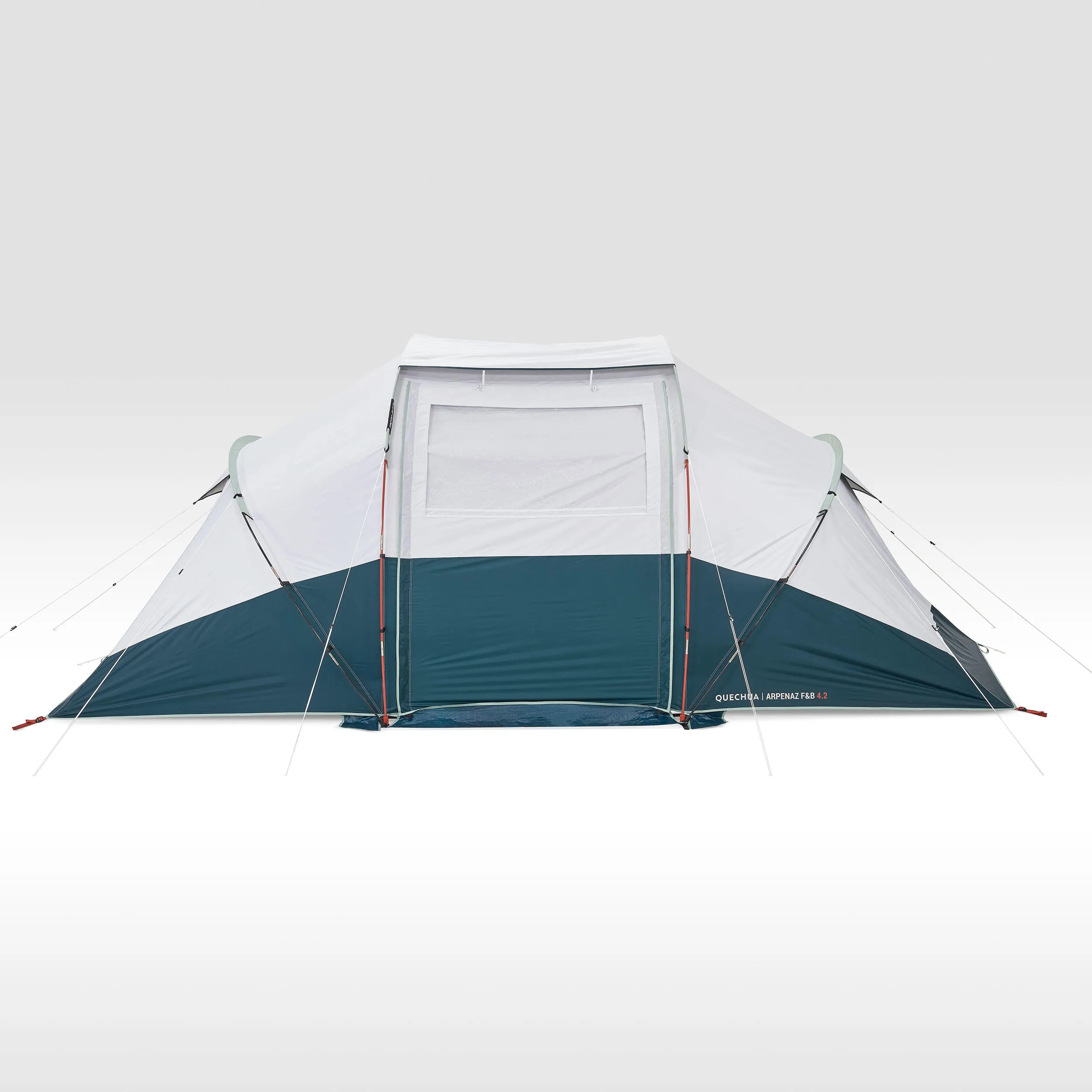 Camping tent Quechua Fresh & Black Arpenaz 4.2 4-person, white/blue