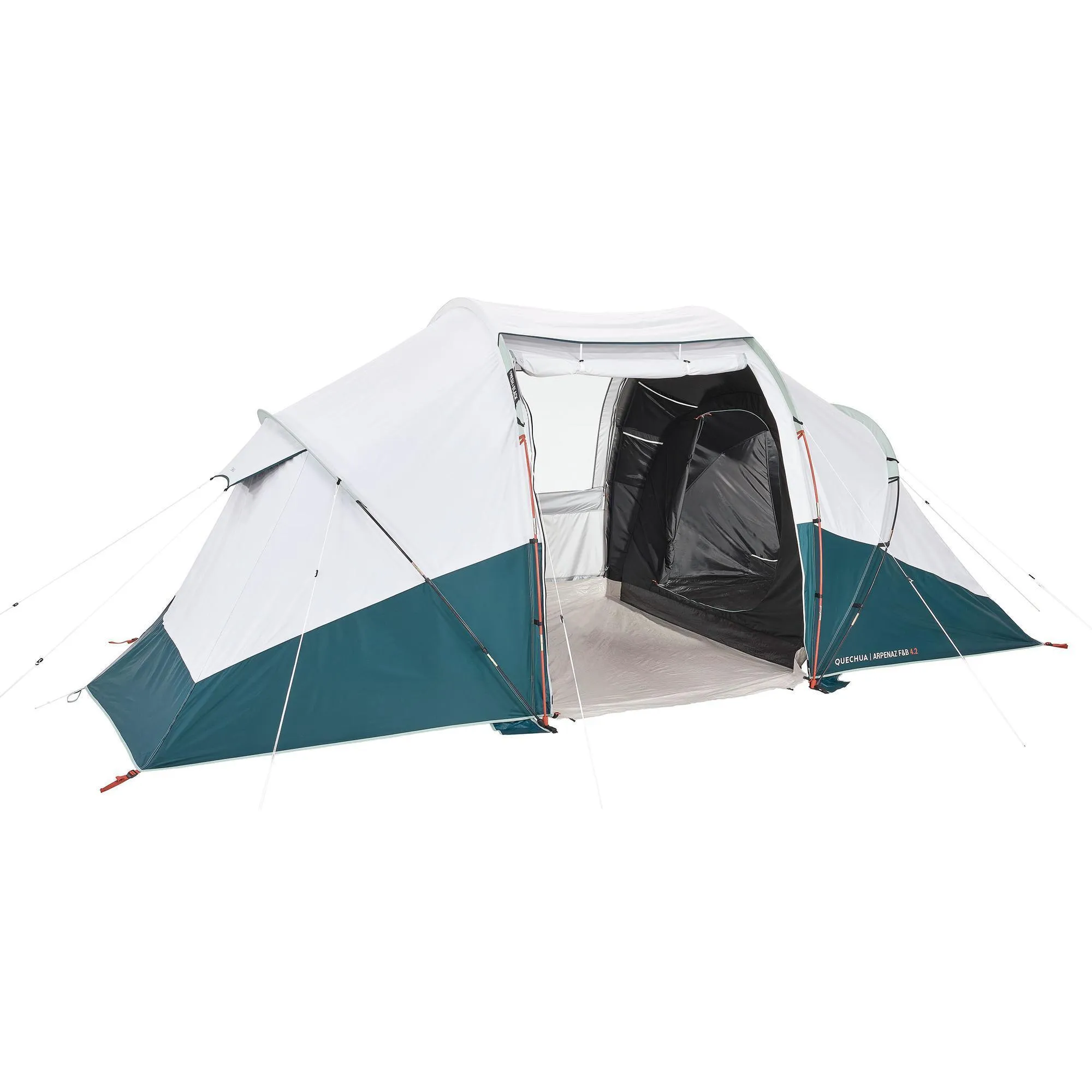 Camping tent Quechua Fresh & Black Arpenaz 4.2 4-person, white/blue