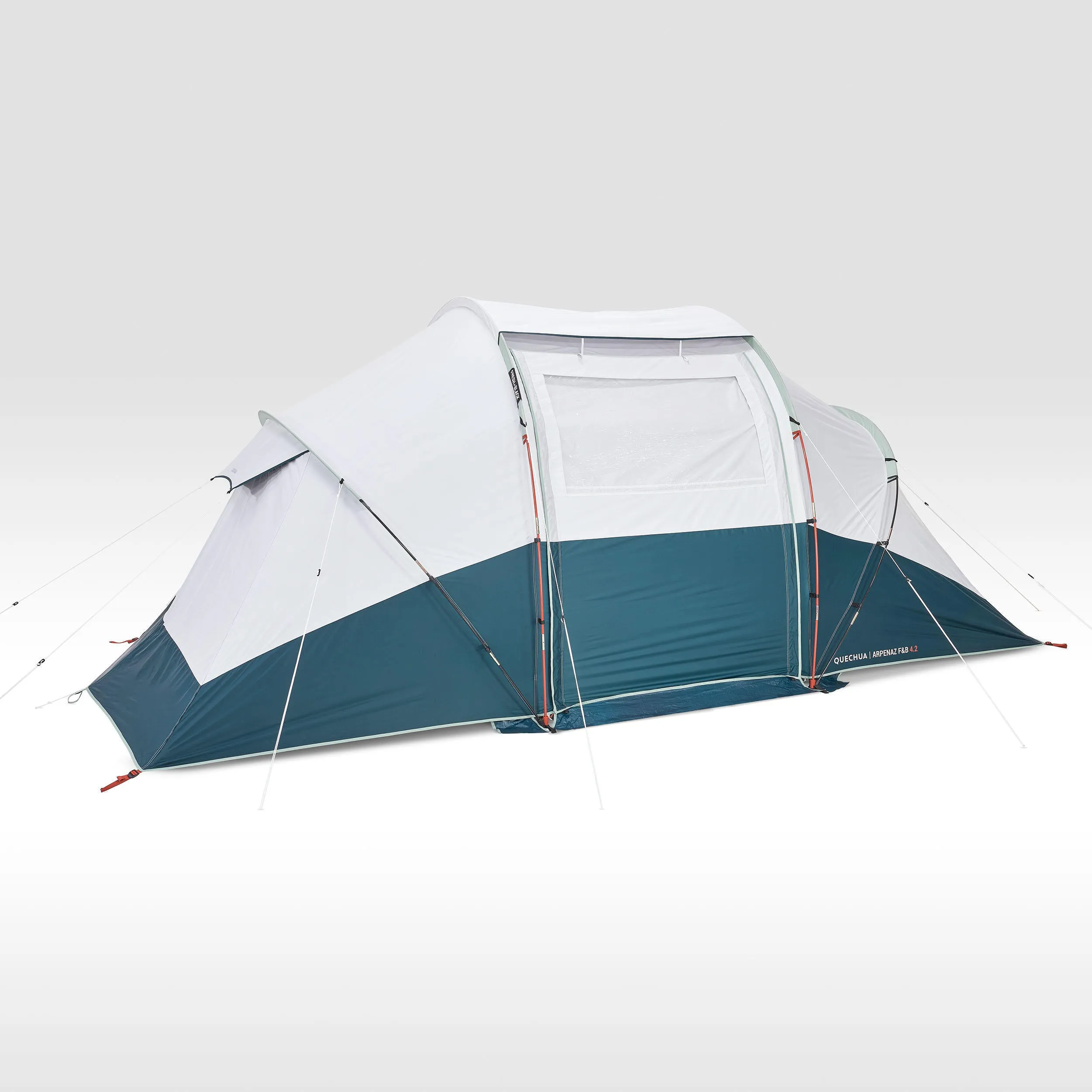 Camping tent Quechua Fresh & Black Arpenaz 4.2 4-person, white/blue