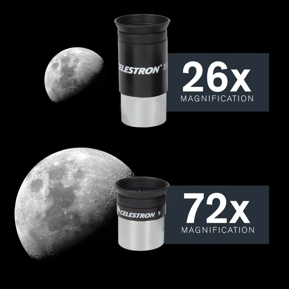 Computerized Telescope, Compact and Portable, Newtonian Reflector Optical Design, SkyAlign Technology, Computerized Hand Control, 130mm Aperture