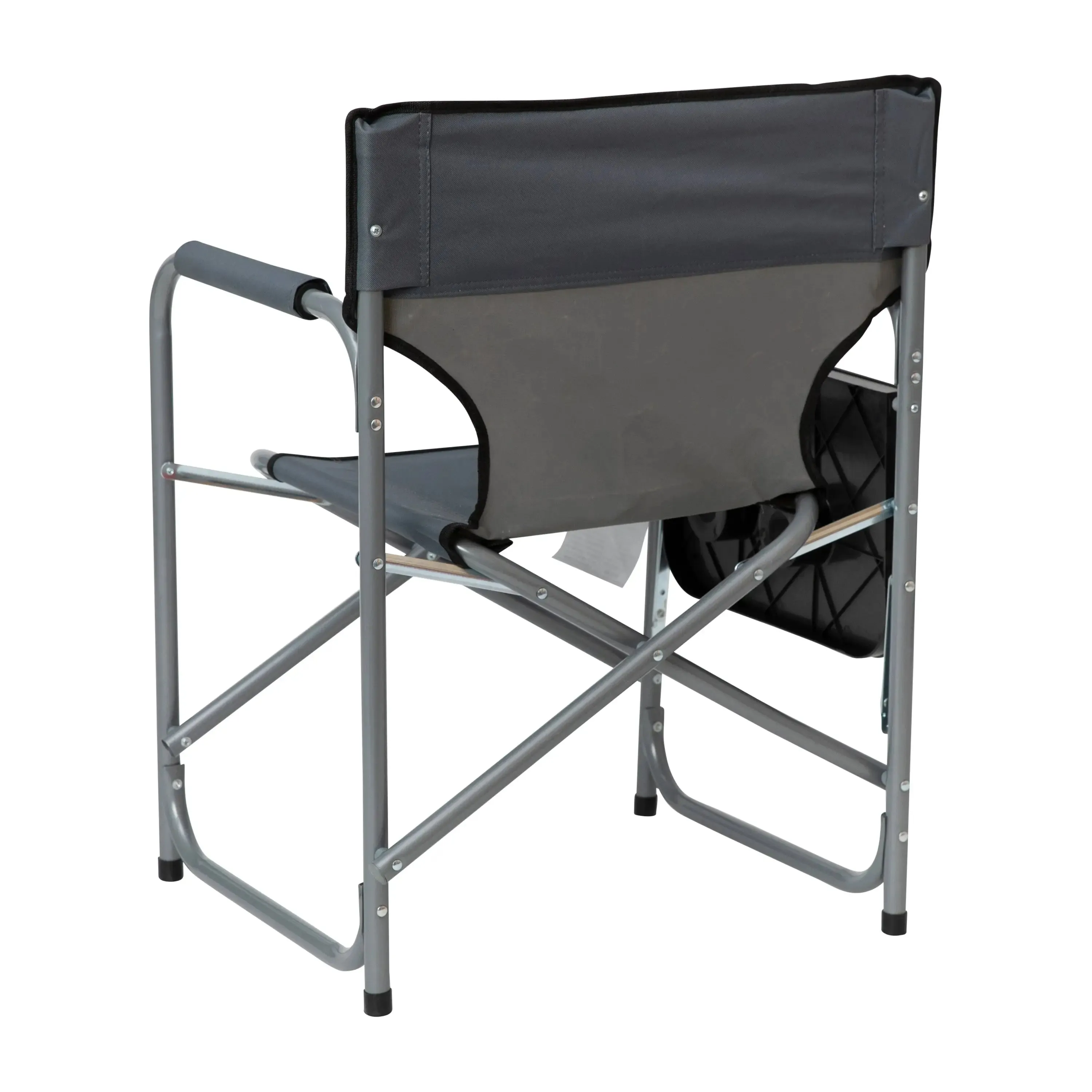 Folding Director's Camping Chair with Side Table and Cup Holder