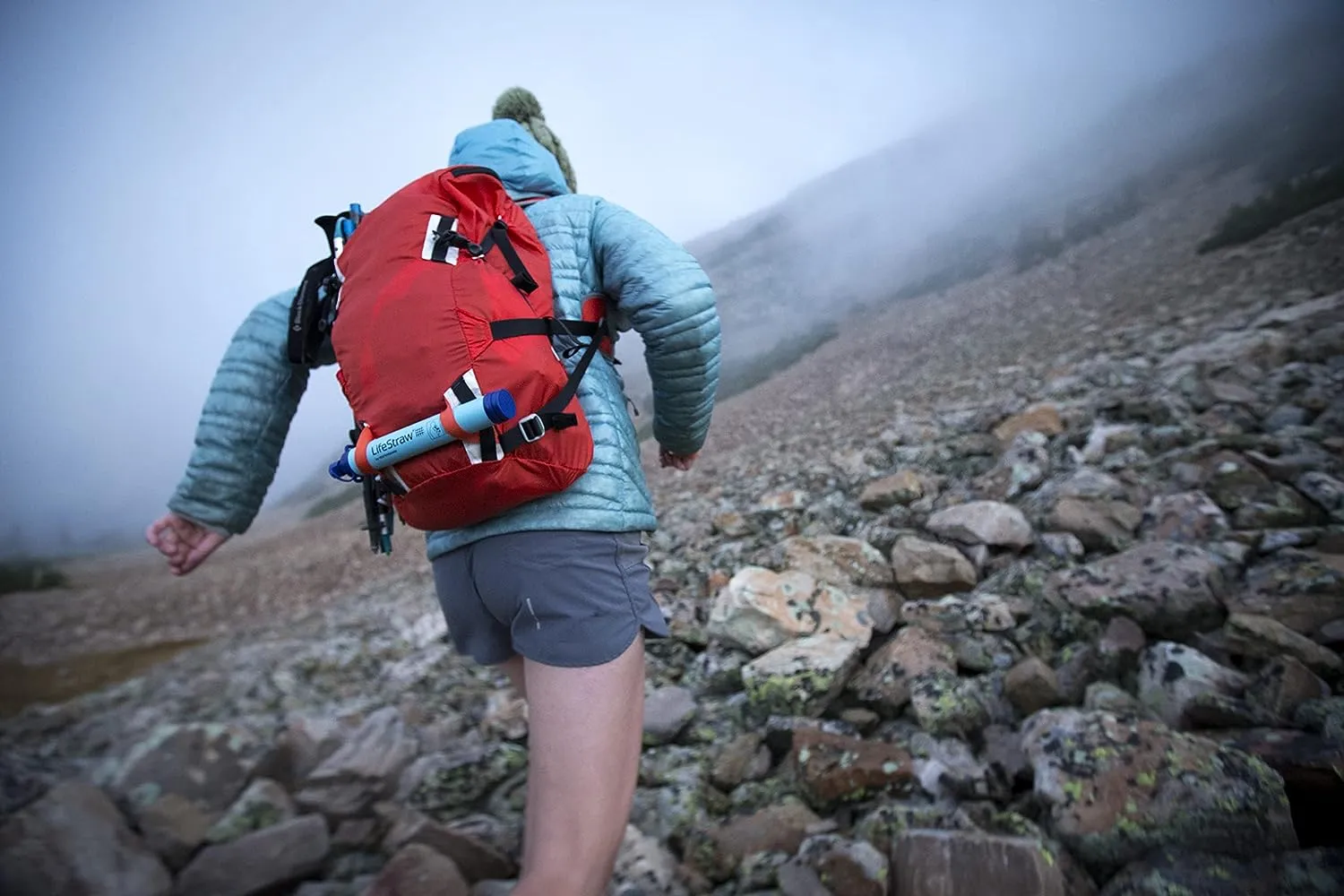 ITEM# 0209   LifeStraw Personal Water Filter for Hiking, Camping, Travel, and Emergency Preparedness (Watch Video)