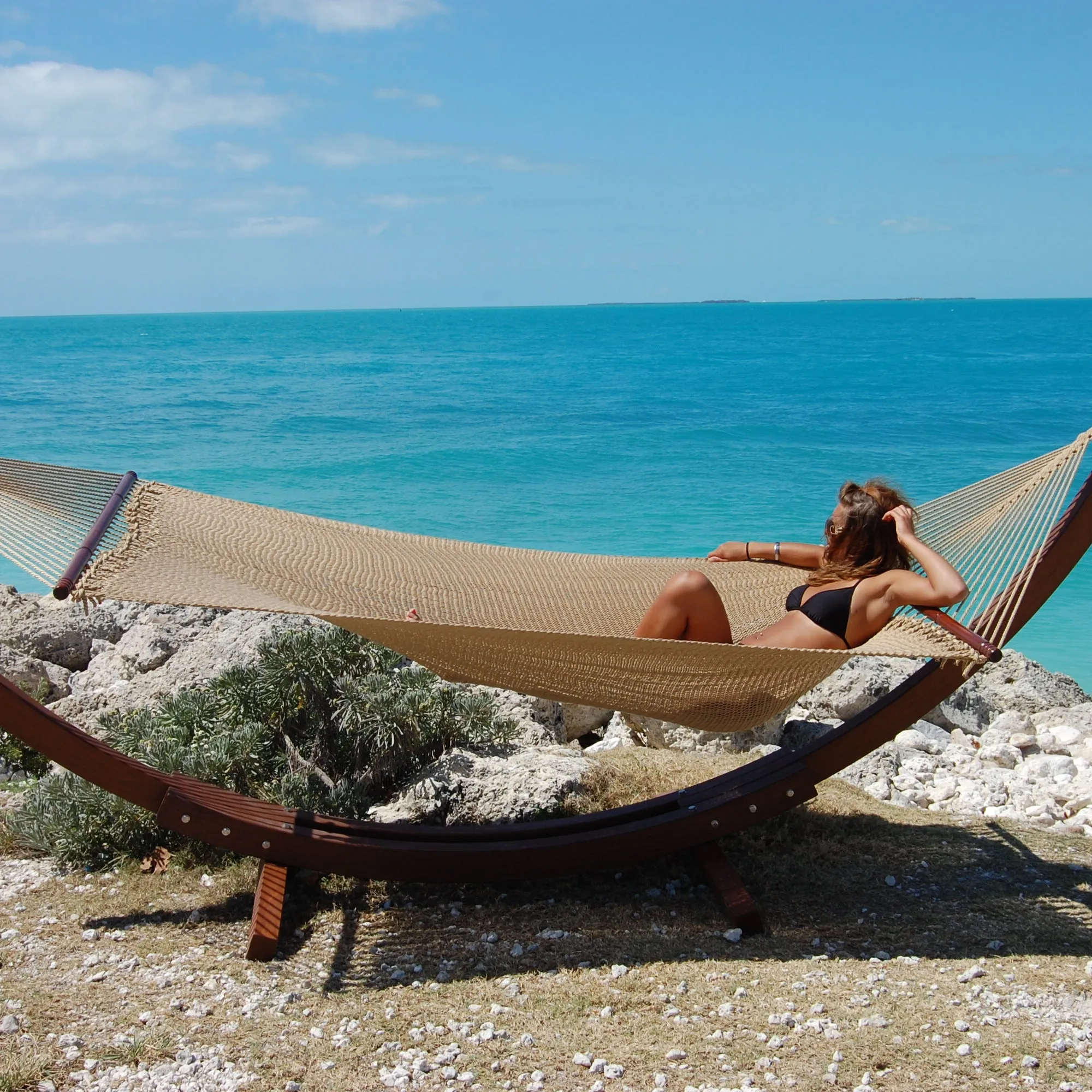 Jumbo Caribbean Hammock - Tan