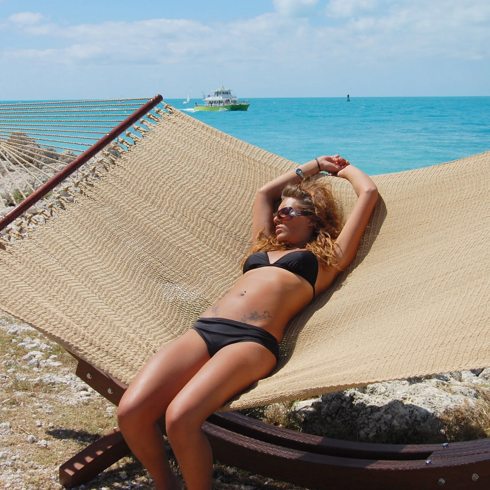 Jumbo Caribbean Hammock - Tan