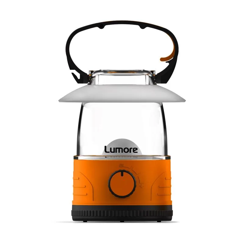 Lumore Black/Orange LED Lantern