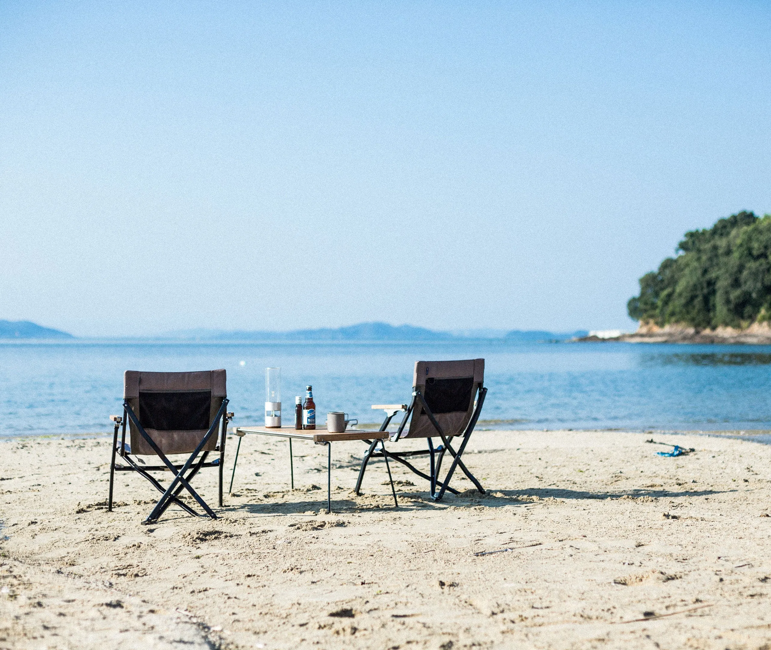 Luxury Low Beach Chair - Grey