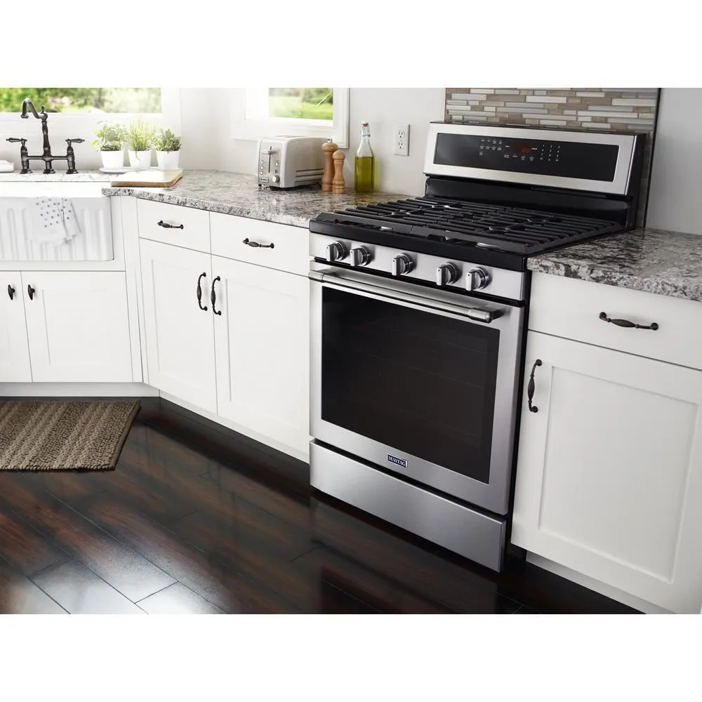 Maytag 30-Inch Wide Gas Range With True Convection And Power Preheat - 5.8 Cu. Ft.