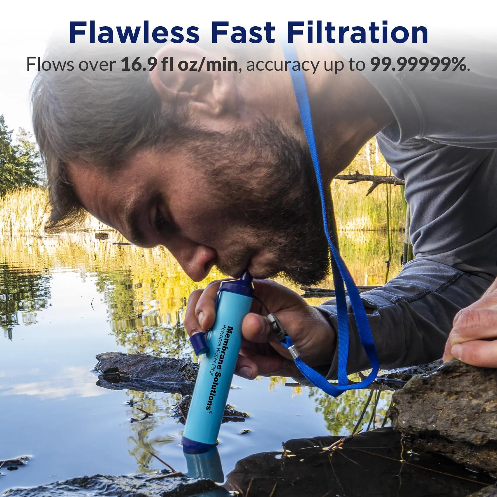 Membrane Solutions Water Filter Straw.