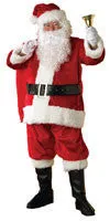 Mens Plush Regency Santa Suit