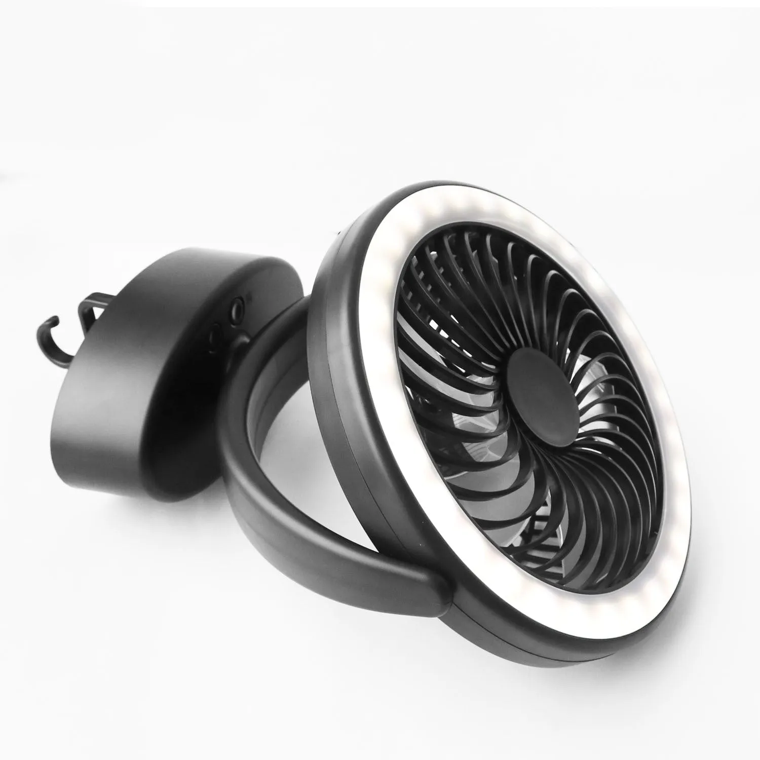 New Product Usb Rechargeable Outdoor Camping Fan Three-Function Camping Light Tent Fan Light