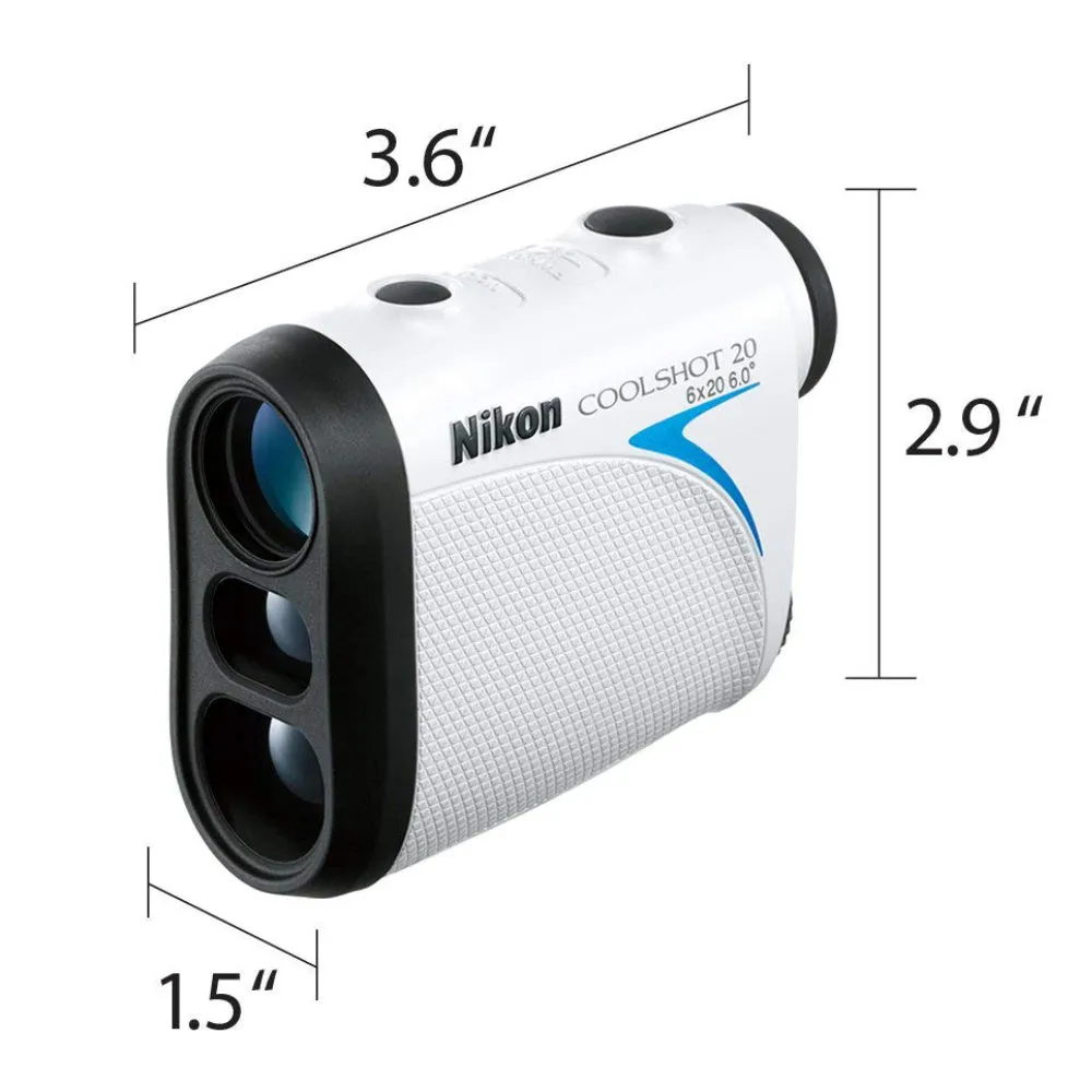 Nikon Coolshot 20 Golf Laser Rangefinder Lightweight, Compact and Rainproof