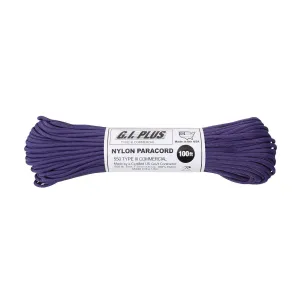 Nylon Paracord - Purple 100ft Type III 550 lb.  (5 Per Pack)