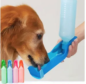 Outdoor Portable Pet Dog Water Bottles Foldable Tank Drinking Design Travelling