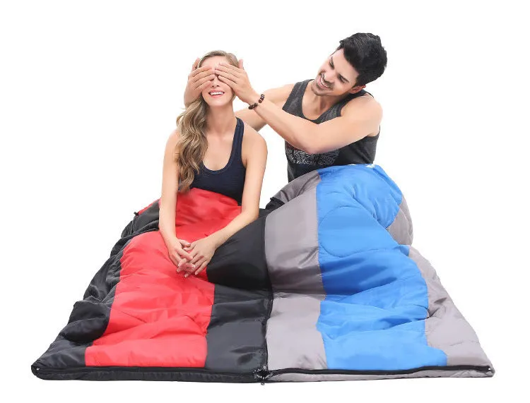 Outdoor Portable Sleeping Bag, Dirty Lunch Break Quilt, Camping Thickened Waterproof Single Can Be Combined With Double Adult Cotton Sleeping Bag.