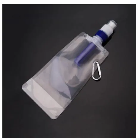 Outdoor Water Bag Portable Filter Water Bag Filter Suction Travel Folding Water Bag