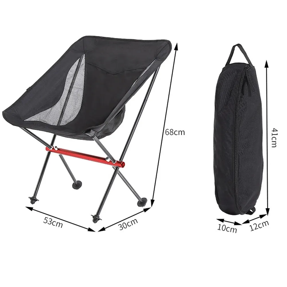 Portable Aluminum Moon Chair Camping Beach Chair Outdoor Folding Chair.