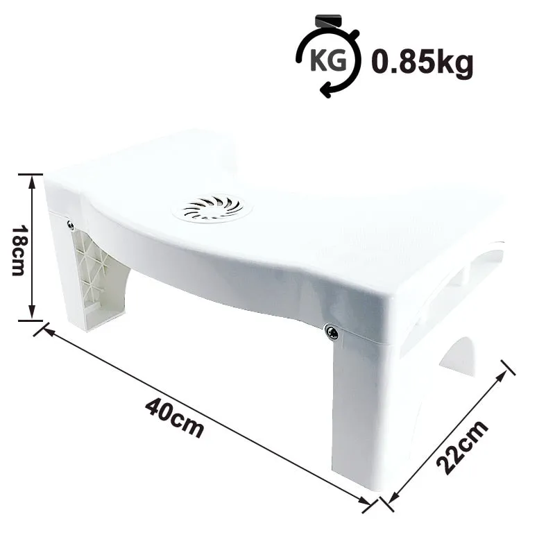 Portable Non-slip Lighten Up Foldable Toilet Squatty Potty Stool  for Home Bathroom