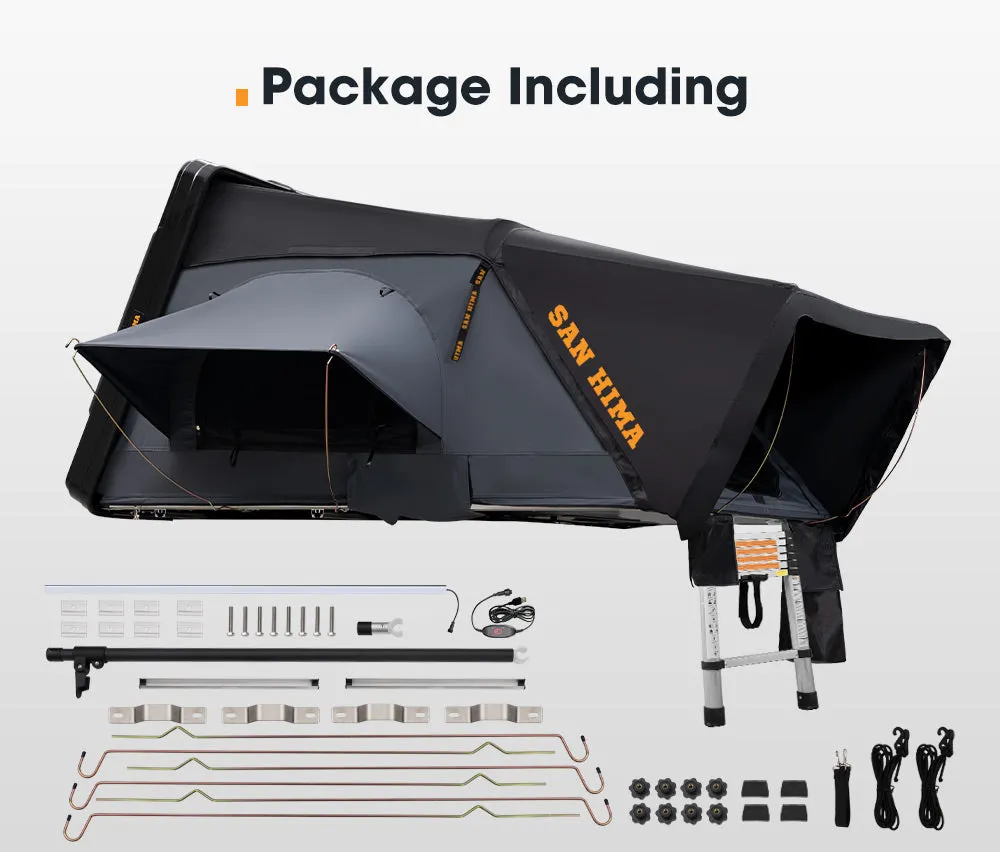 San Hima Jervis Gen 2 Roof Top Tent Hardshell Side Opening With Ladder Camping