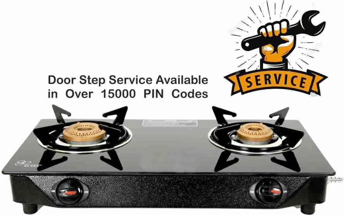 Sigri-wala Surya ISI Certified Glass Manual Gas Stove (2 Burners)