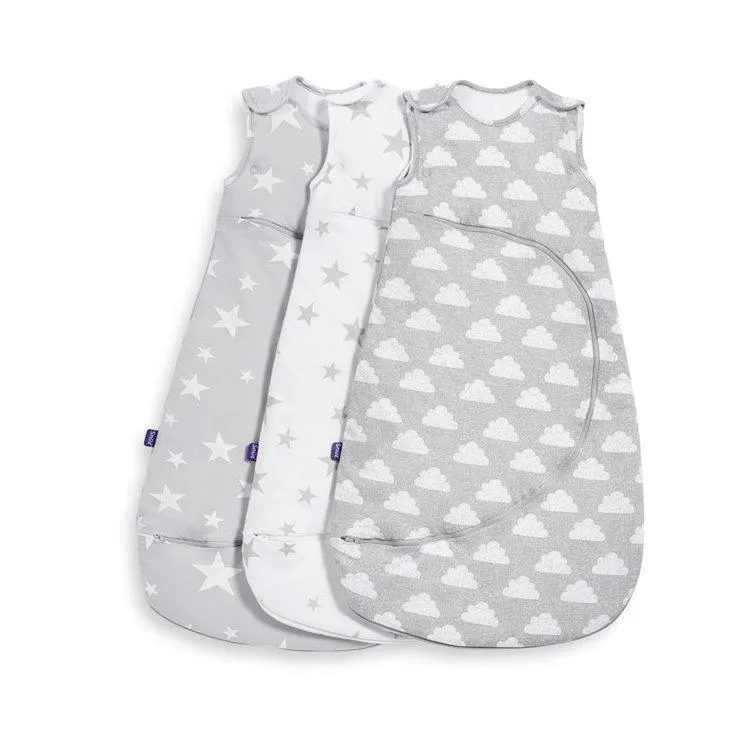 SnuzPouch Sleeping Bag in Stars - White