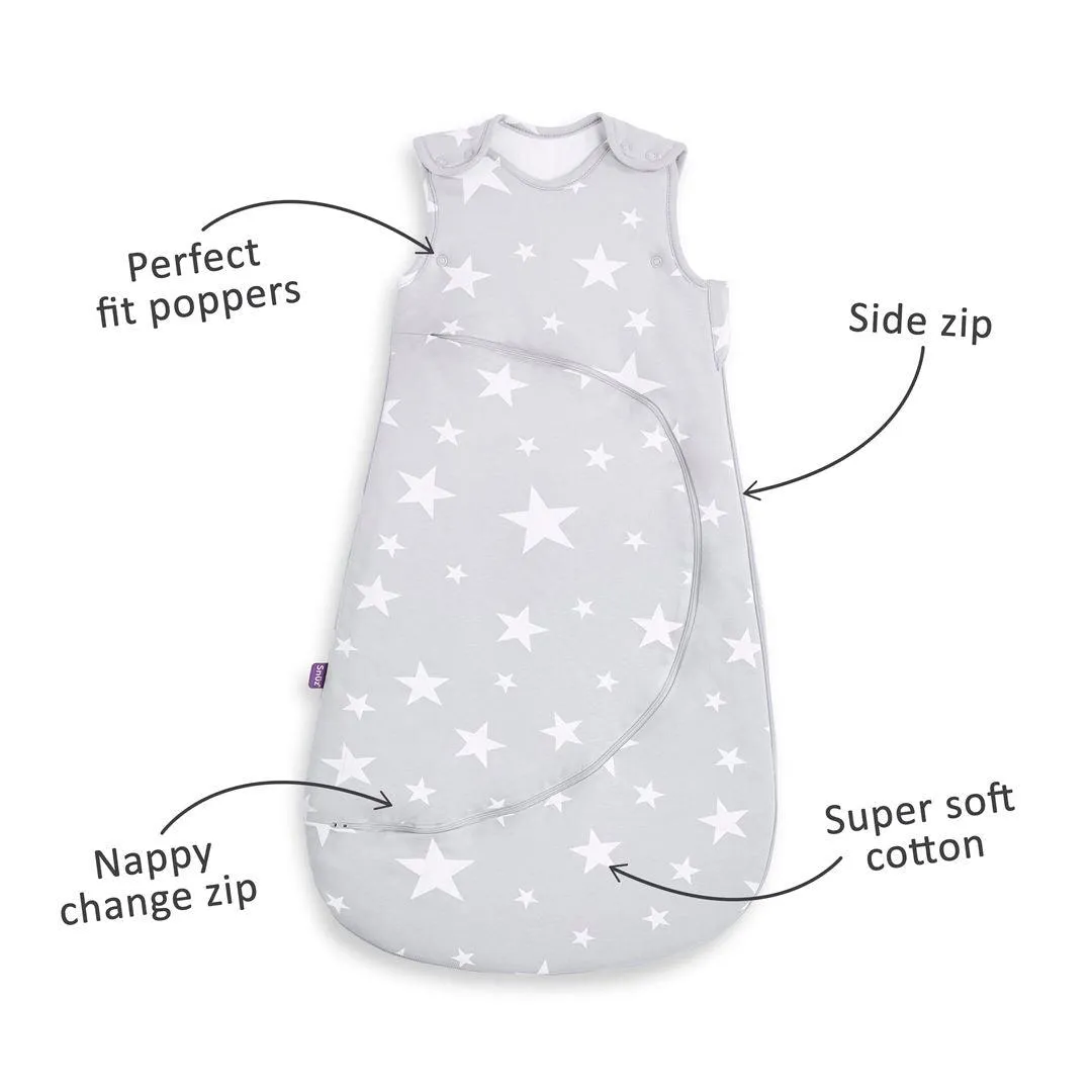 SnuzPouch Sleeping Bag - White Stars - TOG 2.5