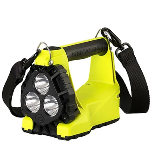 Streamlight Vulcan 180 HAZ-LO 44321 Portable Standard System Rechargeable Lantern, Includes 120V 100V AC And 12V DC Charge Cords, Yellow, 1 Each