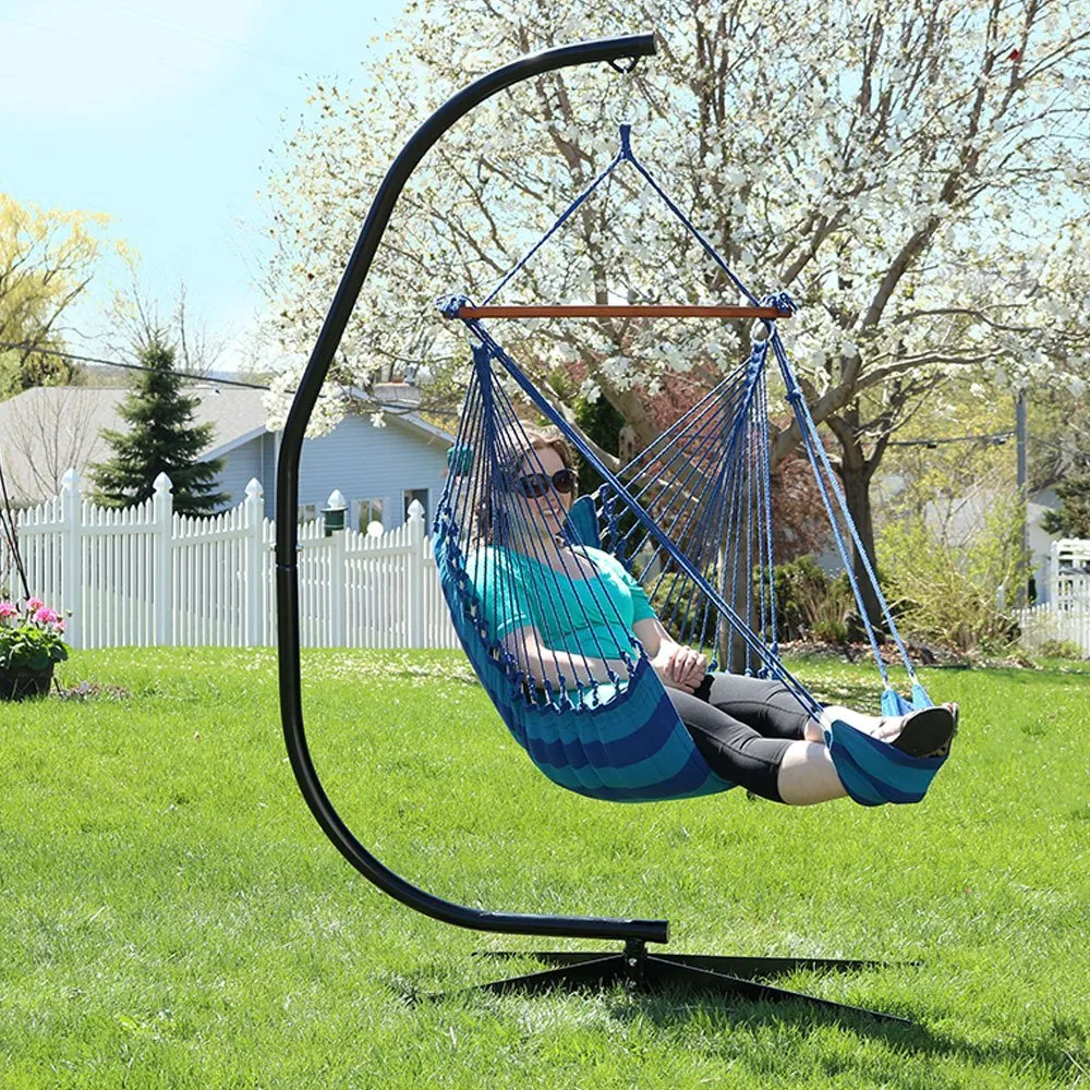 Sunnydaze Hammock Chair Swing with Footrest