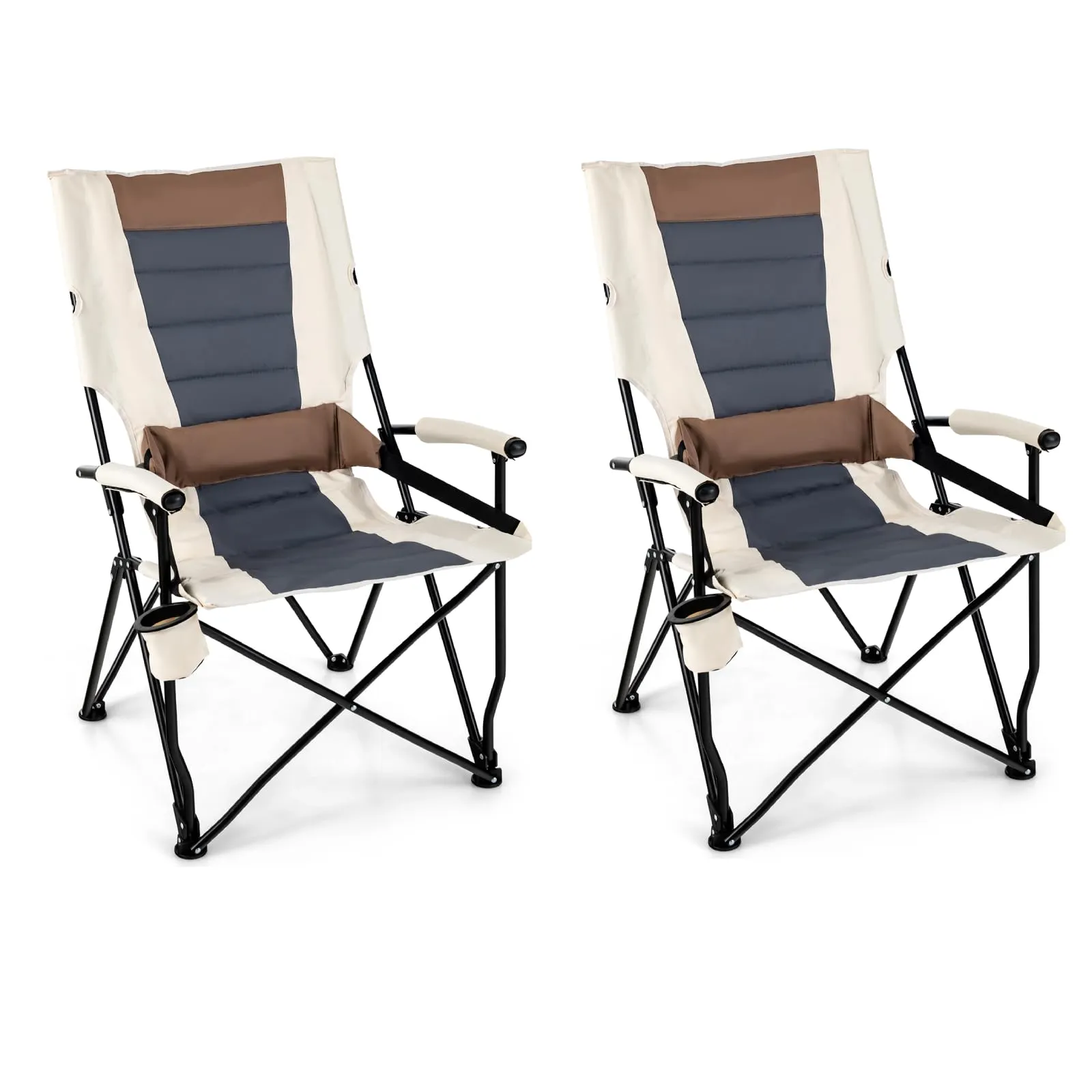 Tangkula Folding Camping Chair, Portable Lightweight Camp Chair