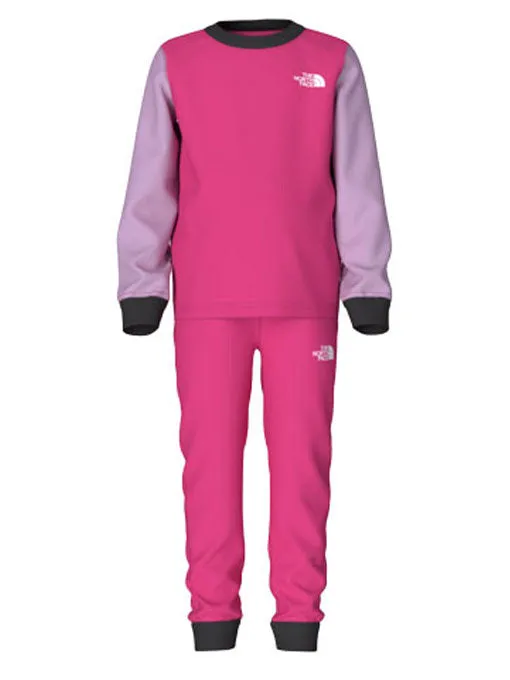 The North Face Kids' Waffle Baselayer Set Mr. Pink 2024