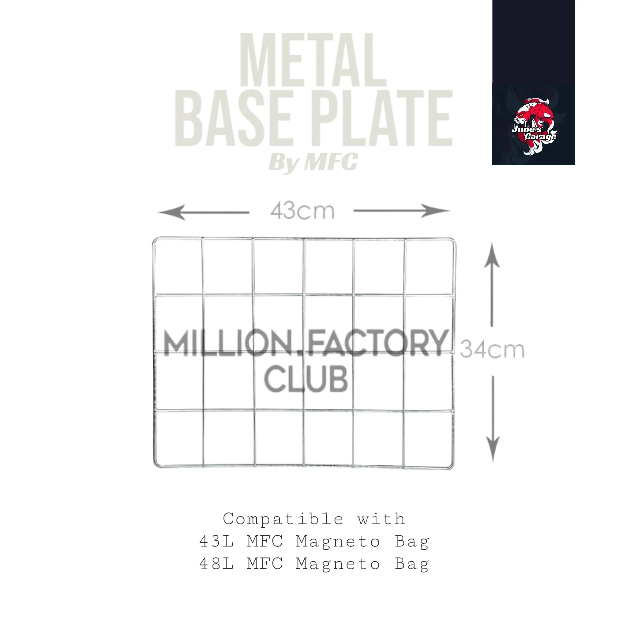 Thermal bag metal base plate